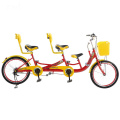 2019 new four seaters sightseeing bike/high quality four person bike/tandem bike for a family